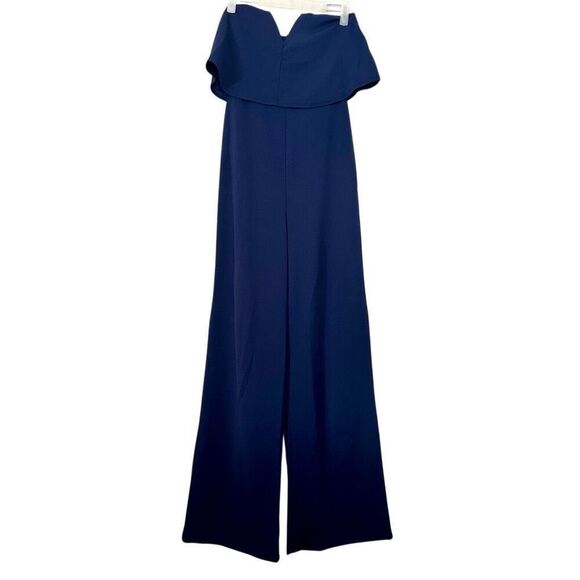 NWT Small Lulu’s Power of Love Navy Blue Strapless Jumpsuit - Picture 7 of 9